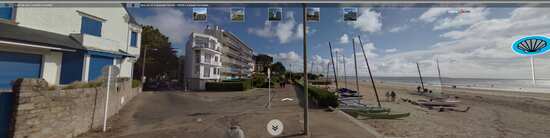 Vue depuis l'entrée en direction de Pornichet vers l'Est
