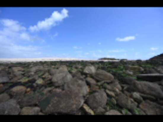 pointe ouest de l'île des Evens face à la pointe de Penchâteau du Pouliguen