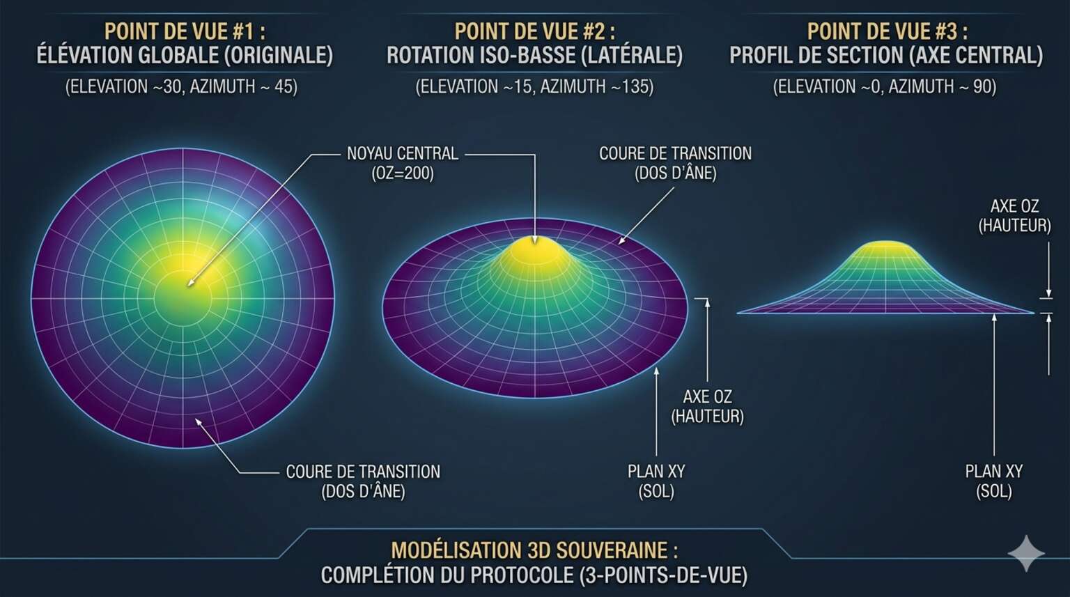 Forme tridimensionnelle (3d) d'une anomalie gravimétrique enfoui dans le sous-sol Forme tridimensionnelle (3d) d'une anomalie gravimétrique enfoui dans le sous-sol